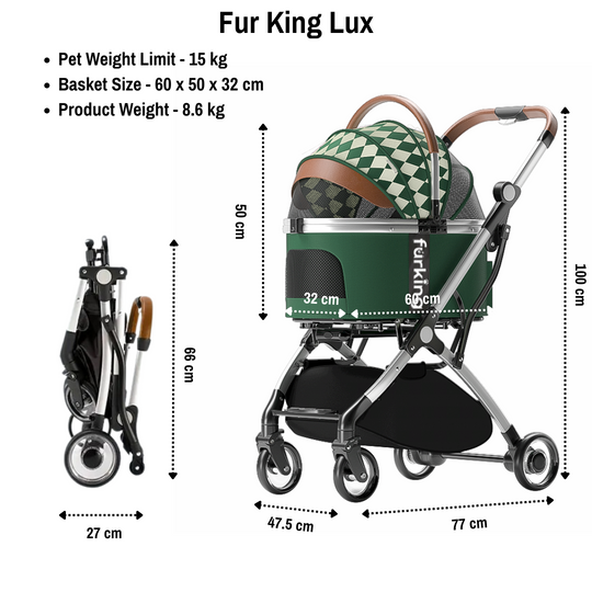Fur King Lux Dog Pram