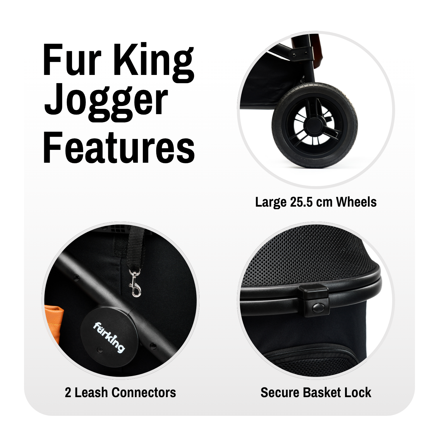 Fur King Jogger Dog Pram